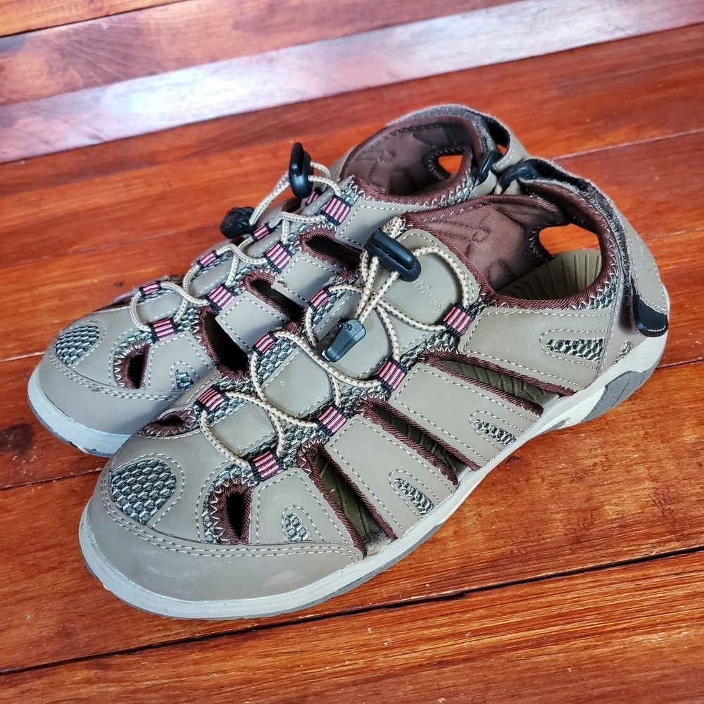 Eddie Bauer Hiking Sandals Women 8M Blakely Bungee Lace Water Shoes